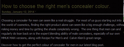 Υπάρχει μακιγιάζ για άνδρες και το προτιμούν όλο και περισσότεροι...