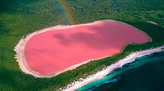 περίεργες λίμνες ροζ λίμνη