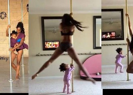 Μαμά κάνει pole dancing με την 2χρονη κόρη της!