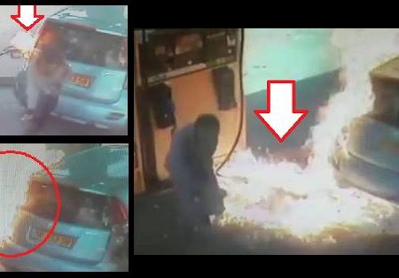 Γυναίκα έβαλε επίτηδες φωτιά σε βενζινάδικο γιατί… (Βίντεο)