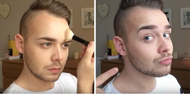 natural makeup men
