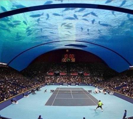 Το 1ο υποβρύχιο γήπεδο Τέννις στο Ντουμπάι!