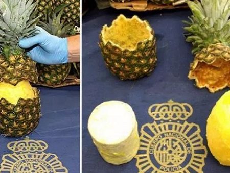 Βρέθηκαν 67 κιλά κοκαΐνης σε ανανάδες στη Μαδρίτη!
